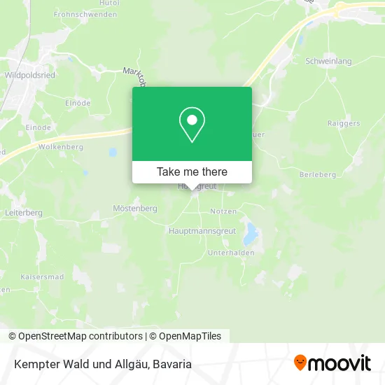 Карта Kempter Wald und Allgäu