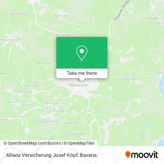 Allianz Versicherung Josef Köpf map