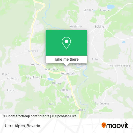 Карта Ultra Alpes