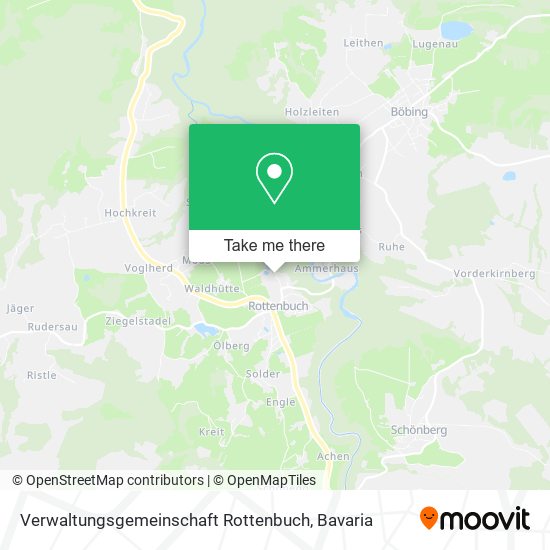 Verwaltungsgemeinschaft Rottenbuch map