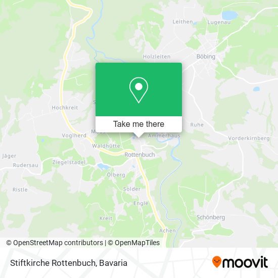Stiftkirche Rottenbuch map