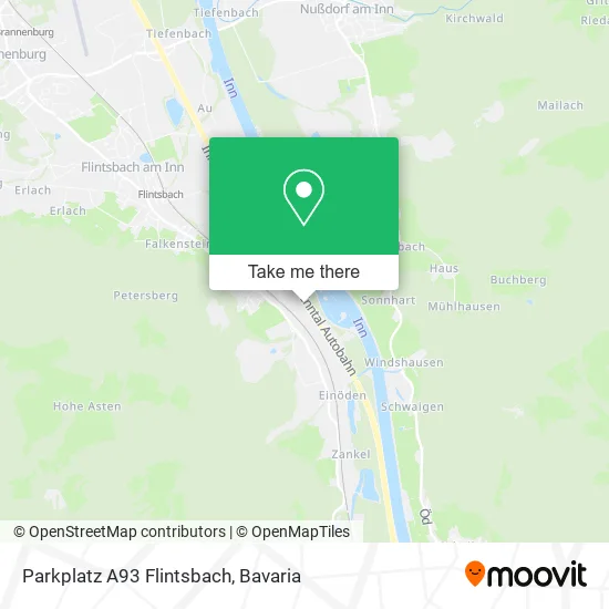 Карта Parkplatz A93 Flintsbach