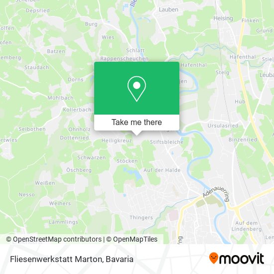 Fliesenwerkstatt Marton map