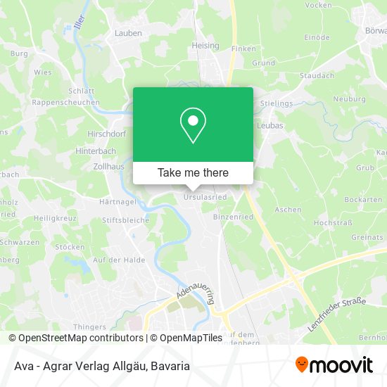 Ava - Agrar Verlag Allgäu map