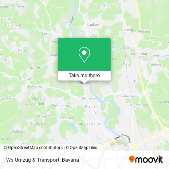 Карта Ws Umzug & Transport