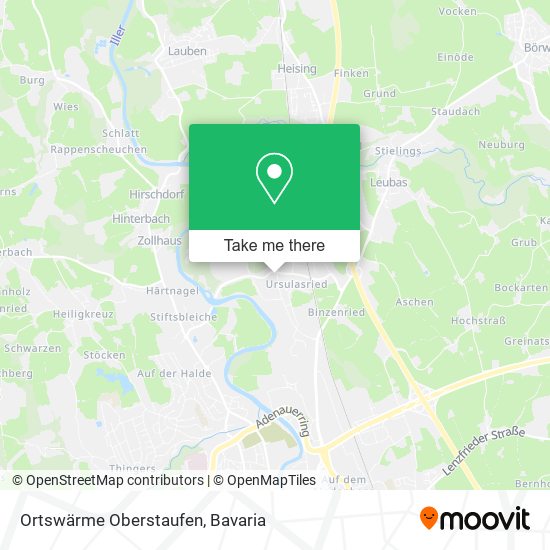 Ortswärme Oberstaufen map
