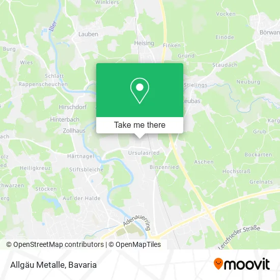 Карта Allgäu Metalle