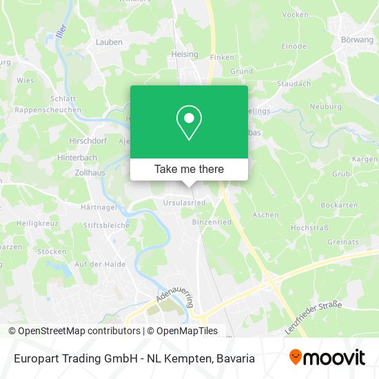 Europart Trading GmbH - NL Kempten map