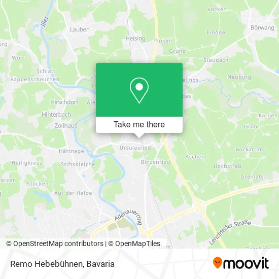 Карта Remo Hebebühnen
