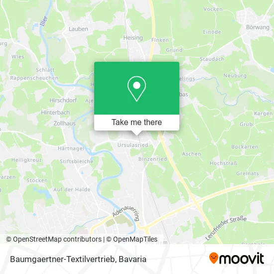 Карта Baumgaertner-Textilvertrieb