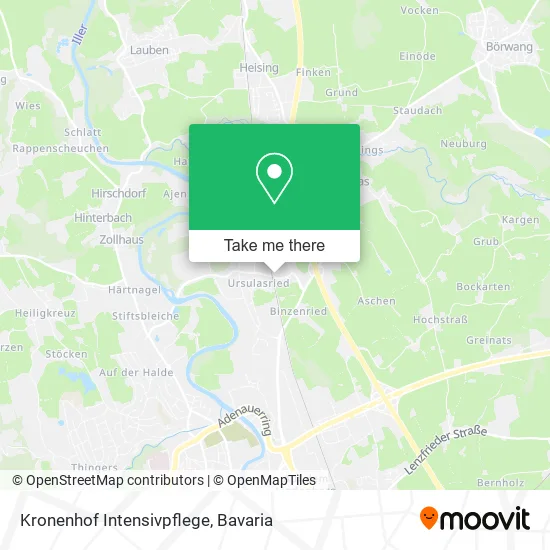 Карта Kronenhof Intensivpflege