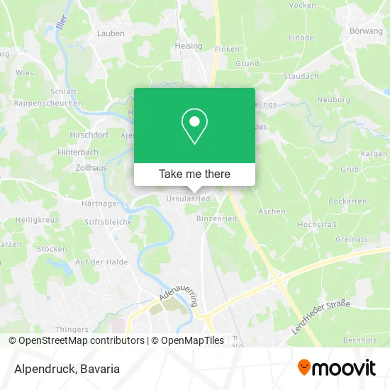 Карта Alpendruck