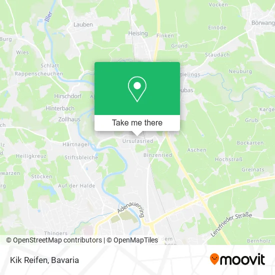 Карта Kik Reifen