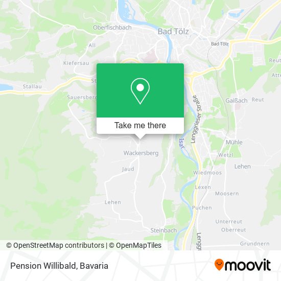 Pension Willibald map