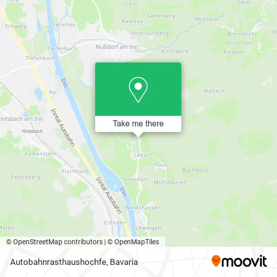 Карта Autobahnrasthaushochfe