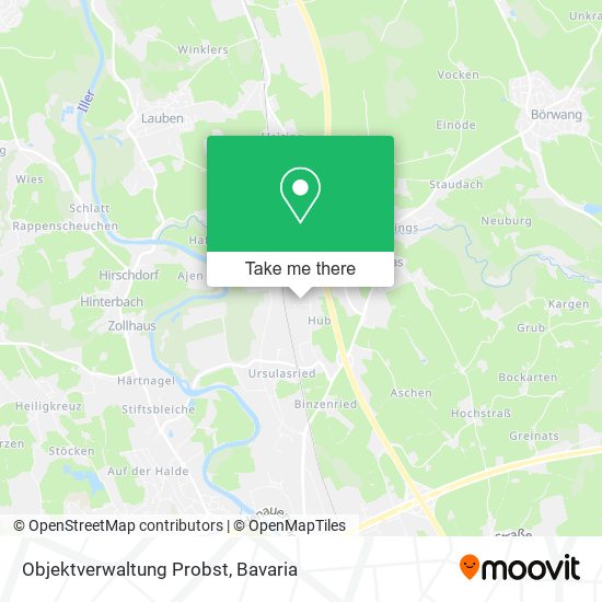 Карта Objektverwaltung Probst