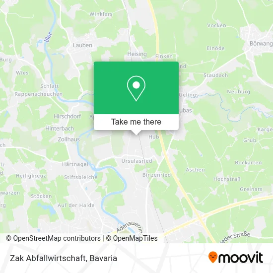 Zak Abfallwirtschaft map