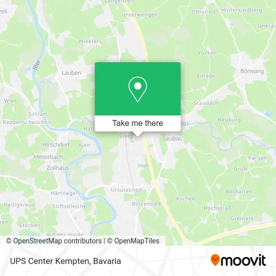 Карта UPS Center Kempten