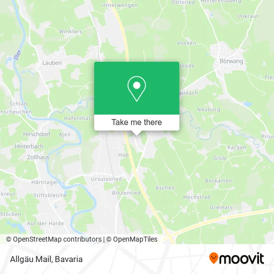 Карта Allgäu Mail