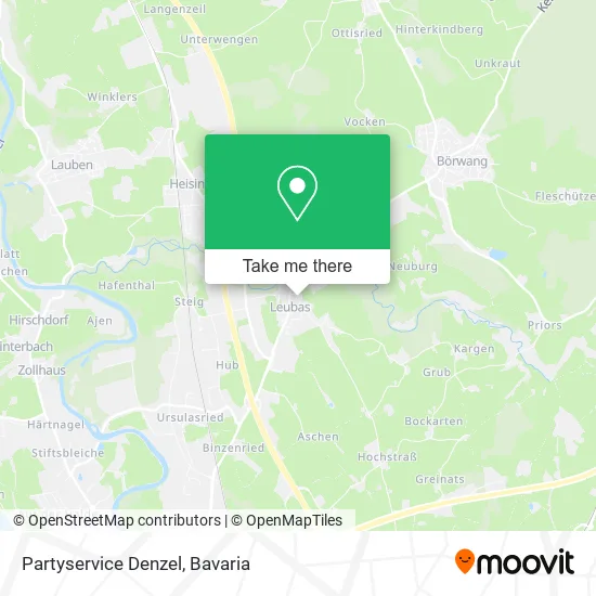 Карта Partyservice Denzel