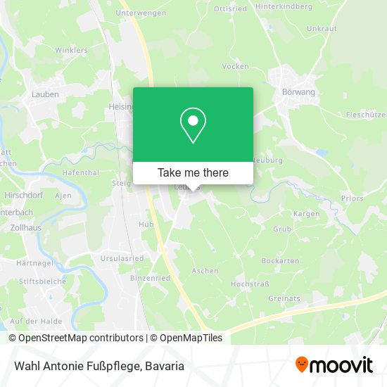 Wahl Antonie Fußpflege map
