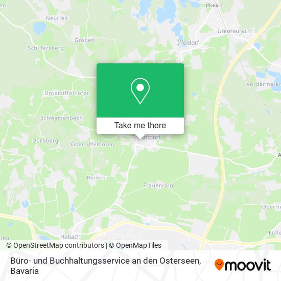 Büro- und Buchhaltungsservice an den Osterseen map