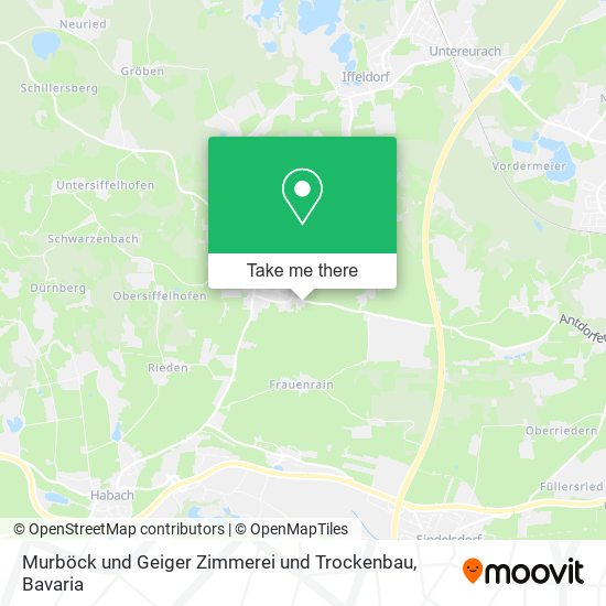 Murböck und Geiger Zimmerei und Trockenbau map