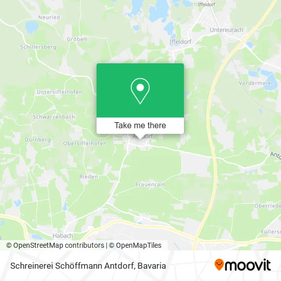 Карта Schreinerei Schöffmann Antdorf