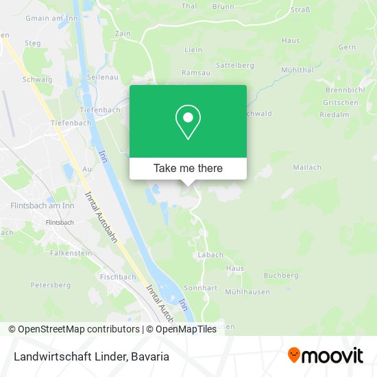Landwirtschaft Linder map