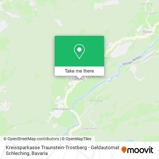 Kreissparkasse Traunstein-Trostberg - Geldautomat Schleching map