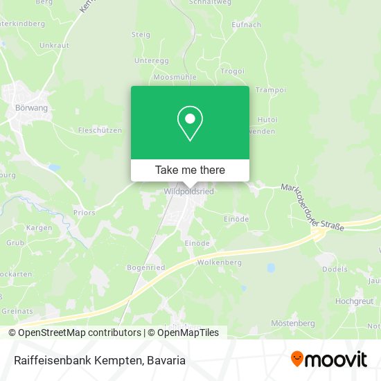 Raiffeisenbank Kempten map