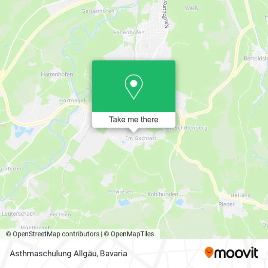 Карта Asthmaschulung Allgäu