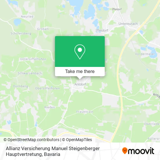 Карта Allianz Versicherung Manuel Steigenberger Hauptvertretung