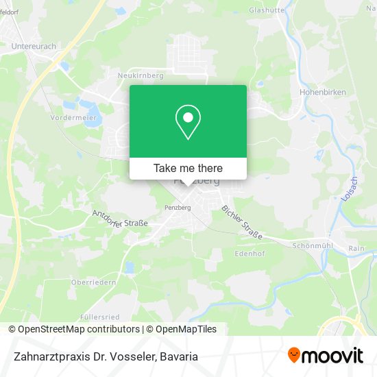Zahnarztpraxis Dr. Vosseler map