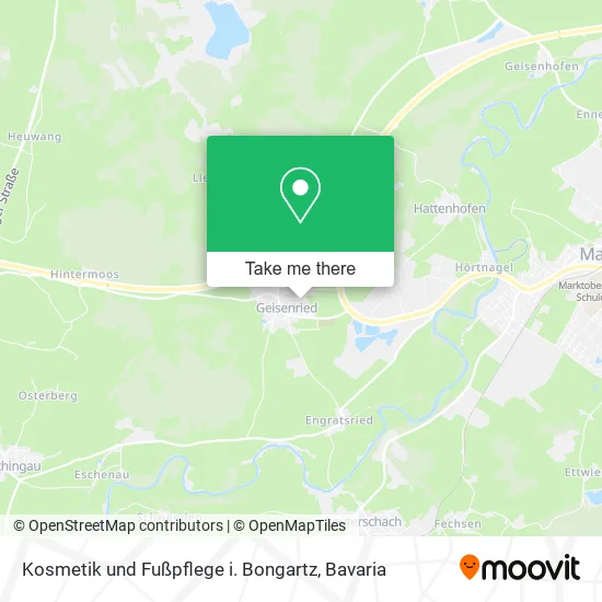 Карта Kosmetik und Fußpflege i. Bongartz