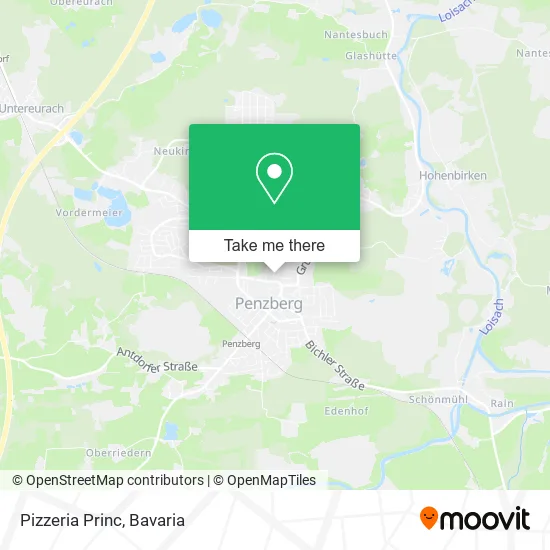 Карта Pizzeria Princ