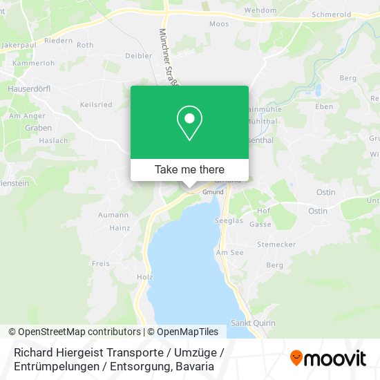 Richard Hiergeist Transporte / Umzüge / Entrümpelungen / Entsorgung map