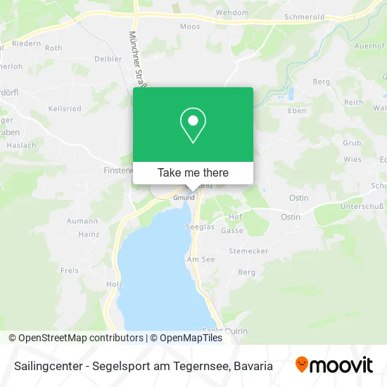 Карта Sailingcenter - Segelsport am Tegernsee