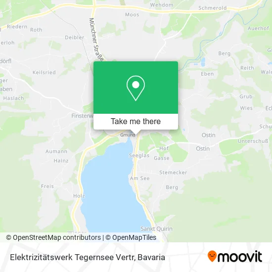 Карта Elektrizitätswerk Tegernsee Vertr