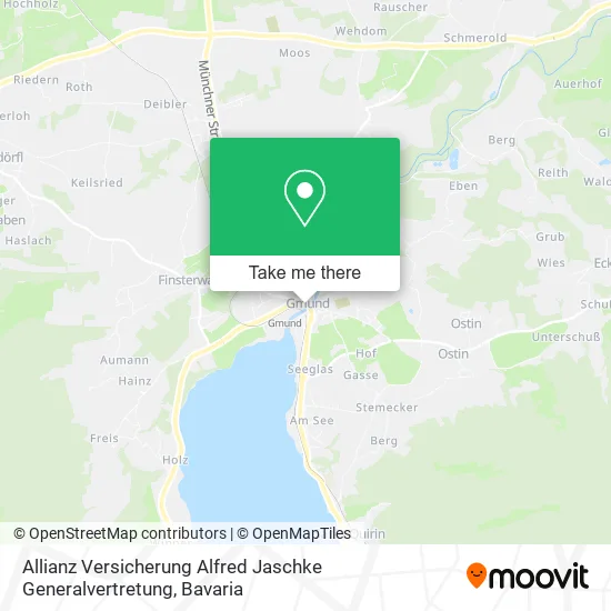 Карта Allianz Versicherung Alfred Jaschke Generalvertretung