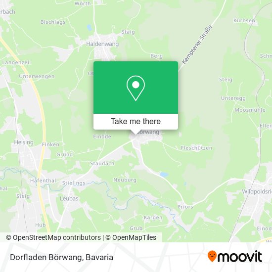 Dorfladen Börwang map