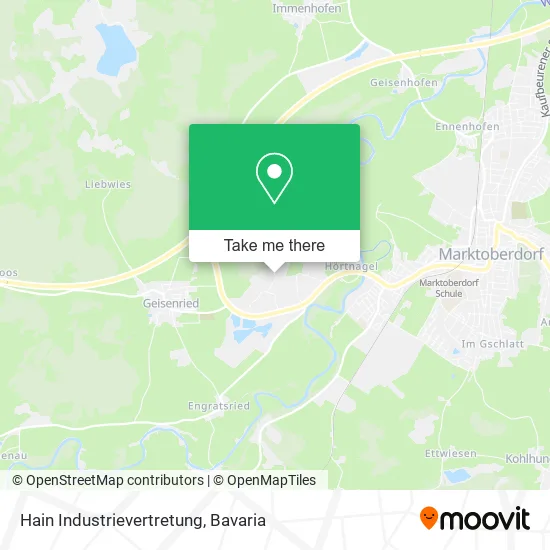 Карта Hain Industrievertretung