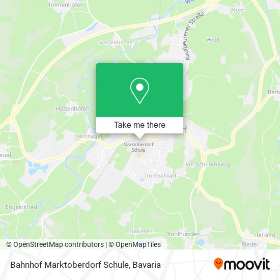 Bahnhof Marktoberdorf Schule map