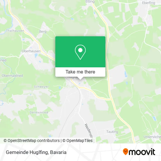 Карта Gemeinde Huglfing