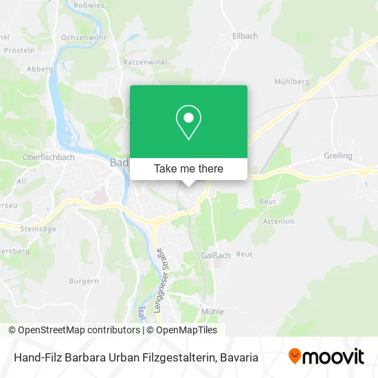 Карта Hand-Filz Barbara Urban Filzgestalterin