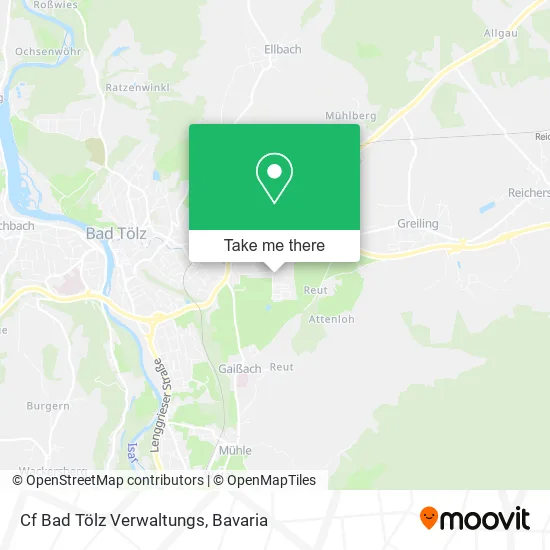Карта Cf Bad Tölz Verwaltungs