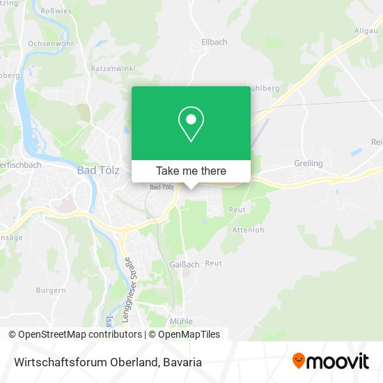 Wirtschaftsforum Oberland map