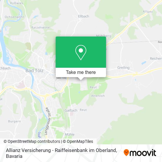 Allianz Versicherung - Raiffeisenbank im Oberland map