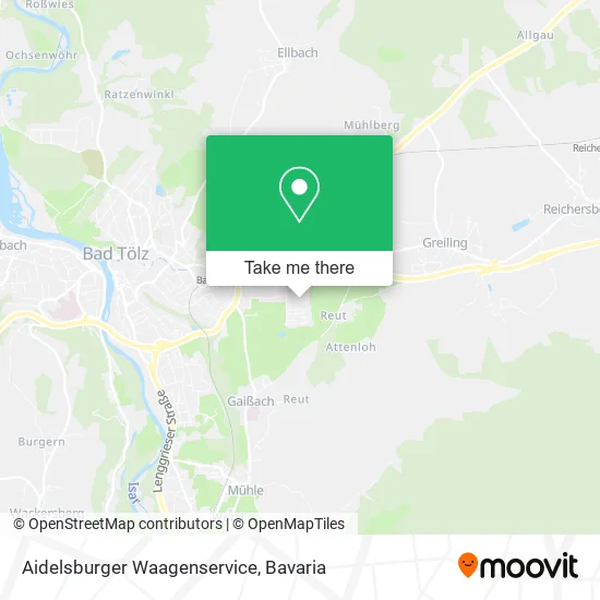 Карта Aidelsburger Waagenservice