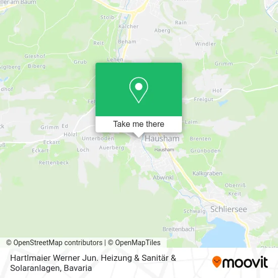 Карта Hartlmaier Werner Jun. Heizung & Sanitär & Solaranlagen